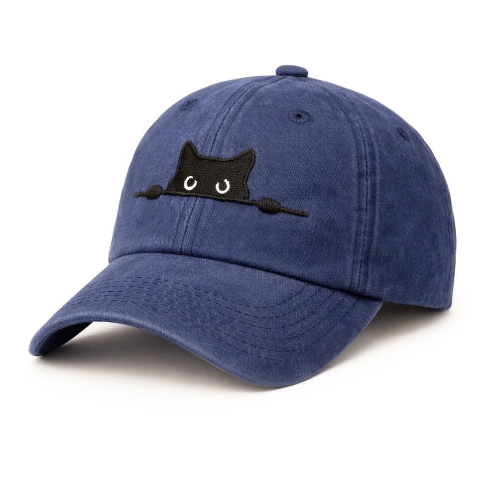 Meraklı Kedi Lacivert