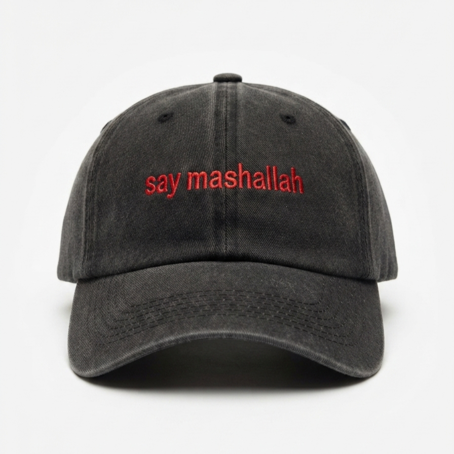Say Mashallah Siyah-Kırmızı